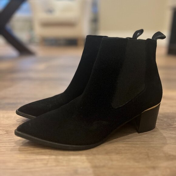 Nine West Suede Chelsea Boots - Picture 1 of 4